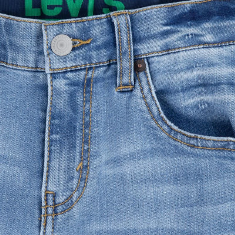 Levi's Big Kid Boys Adjustable Waist Mid Rise 511 Slim Fit Jean