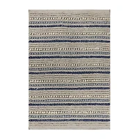 Riviera Home Jute Stripe Rectangular Accent Indoor Rugs