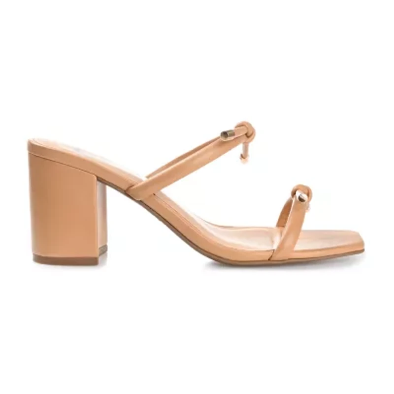 Journee Collection Jessa Womens Round Open Toe Block Heel Pumps