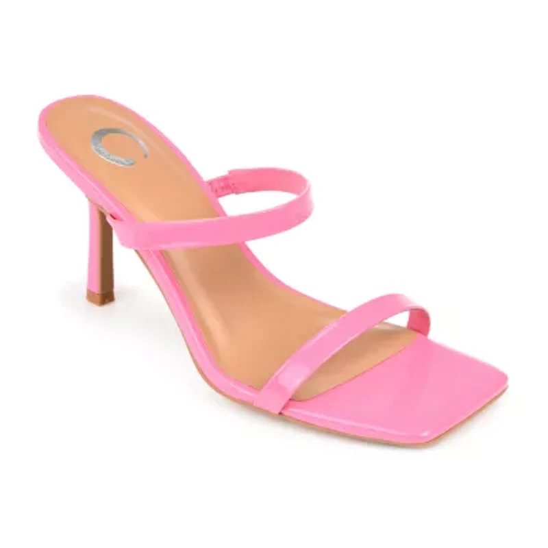 Journee Collection Brie Womens Round Open Toe Stiletto Heel Pumps