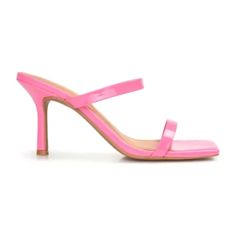 Journee Collection Brie Womens Round Open Toe Stiletto Heel Pumps