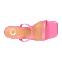 Journee Collection Brie Womens Round Open Toe Stiletto Heel Pumps