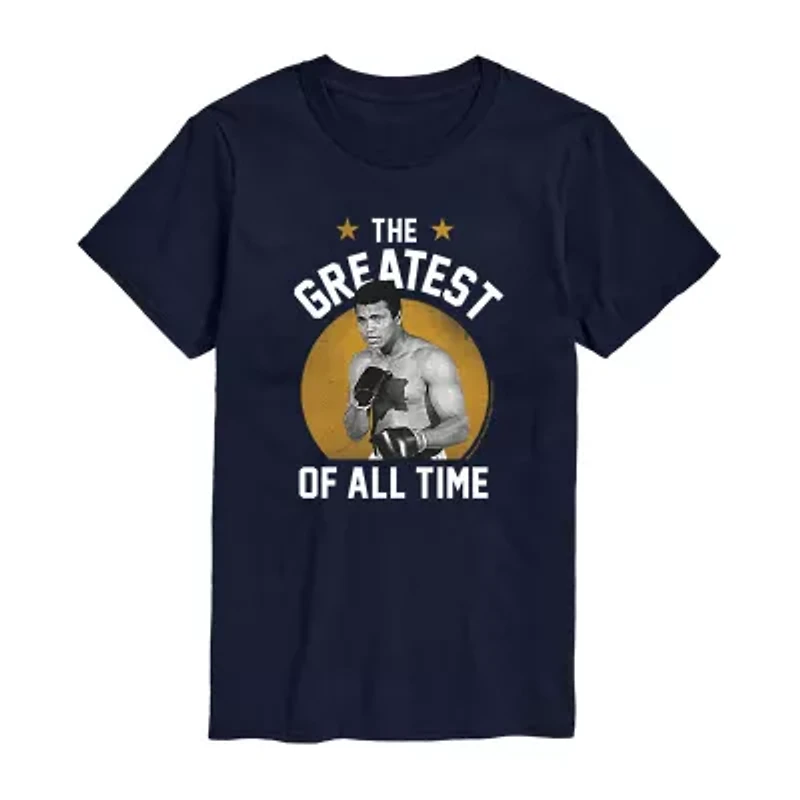 Muhammad Ali Mens Crew Neck Short Sleeve Classic Fit Graphic T-Shirt