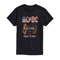 ACDC Mens Crew Neck Short Sleeve Classic Fit Graphic T-Shirt