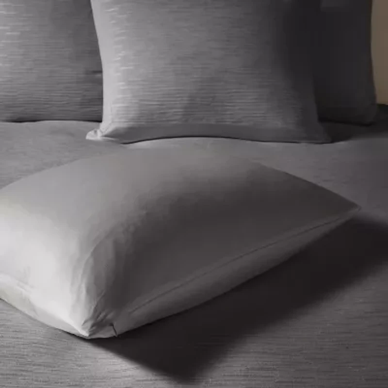 N Natori Hanae Cotton Blend Yarn Dyed 3 Piece Duvet Cover Set