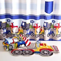 CHF Trains And Trucks Bath Rug