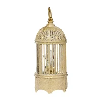 Roman 10.2in Led Swirl Birdcage Christmas Tabletop Decor
