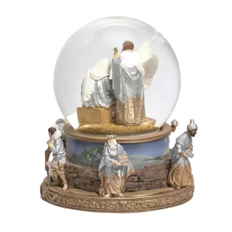 Roman 7in Musical Dome Nativity Christmas Snow Globe