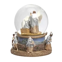 Roman 7in Musical Dome Nativity Christmas Snow Globe