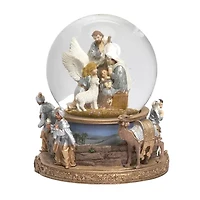 Roman 7in Musical Dome Nativity Christmas Snow Globe
