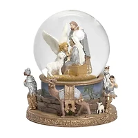 Roman 7in Musical Dome Nativity Christmas Snow Globe