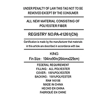 Sweet Home Collection™ 4 Piece Buffalo Plaid Design Reversible to Solid Color with Shams & Throw Pillows