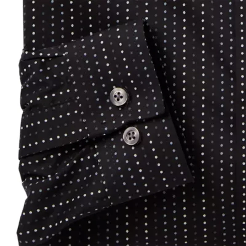 J. Ferrar Ultra Comfort Mens Long Sleeve Regular Fit Stretch Fabric Wrinkle Free Button-Down Shirt