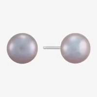 Limited Quantities! Womens Dyed Multi Color Cultured Freshwater Pearl Sterling Silver Round 6 Pair Earring Set