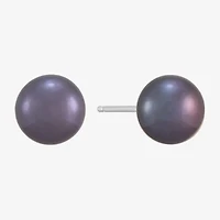 Limited Quantities! Womens Dyed Multi Color Cultured Freshwater Pearl Sterling Silver Round 6 Pair Earring Set
