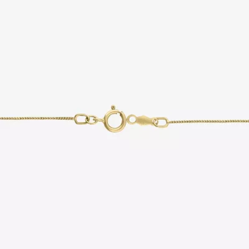 (H-I / I1) Womens 1/2 CT. T.W. Lab Grown White Diamond 10K Gold Cross 18 Inch Pendant Necklace