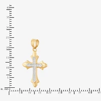 Unisex Adult 14K Gold Cross Pendant