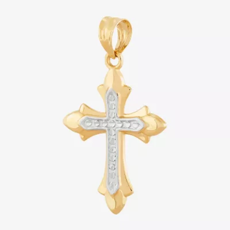 Unisex Adult 14K Gold Cross Pendant