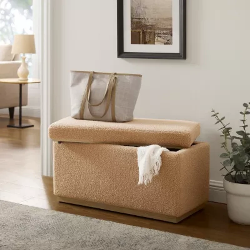 Berlinda Sherpa Rectangular Storage Ottoman