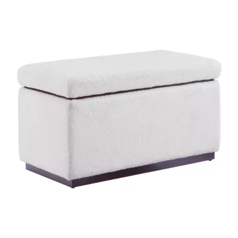 Berlinda Sherpa Rectangular Storage Ottoman