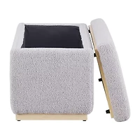 Berlinda Sherpa Rectangular Storage Ottoman