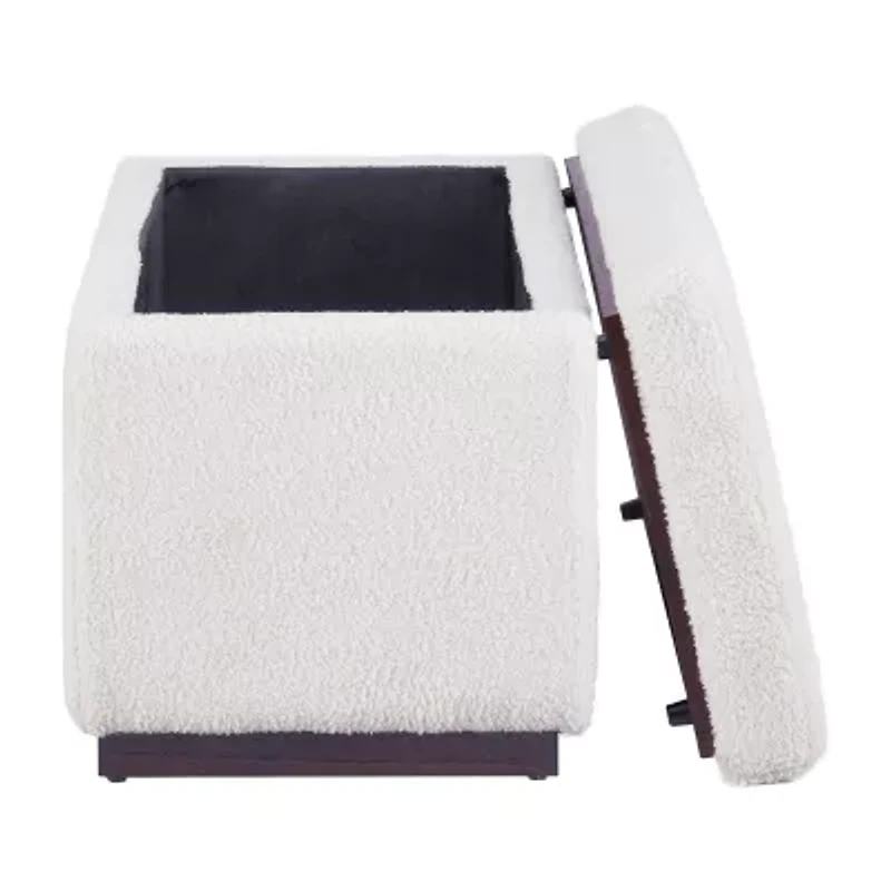 Berlinda Sherpa Rectangular Storage Ottoman