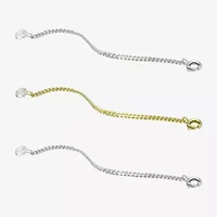 Silver Reflections Womens 14K Gold Over Brass Pure Silver Over Brass Inch Necklace Extender