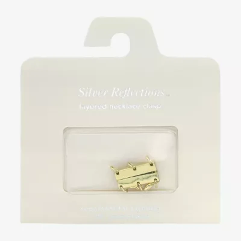 Silver Reflections 14K Gold Over Brass Necklace Clasp