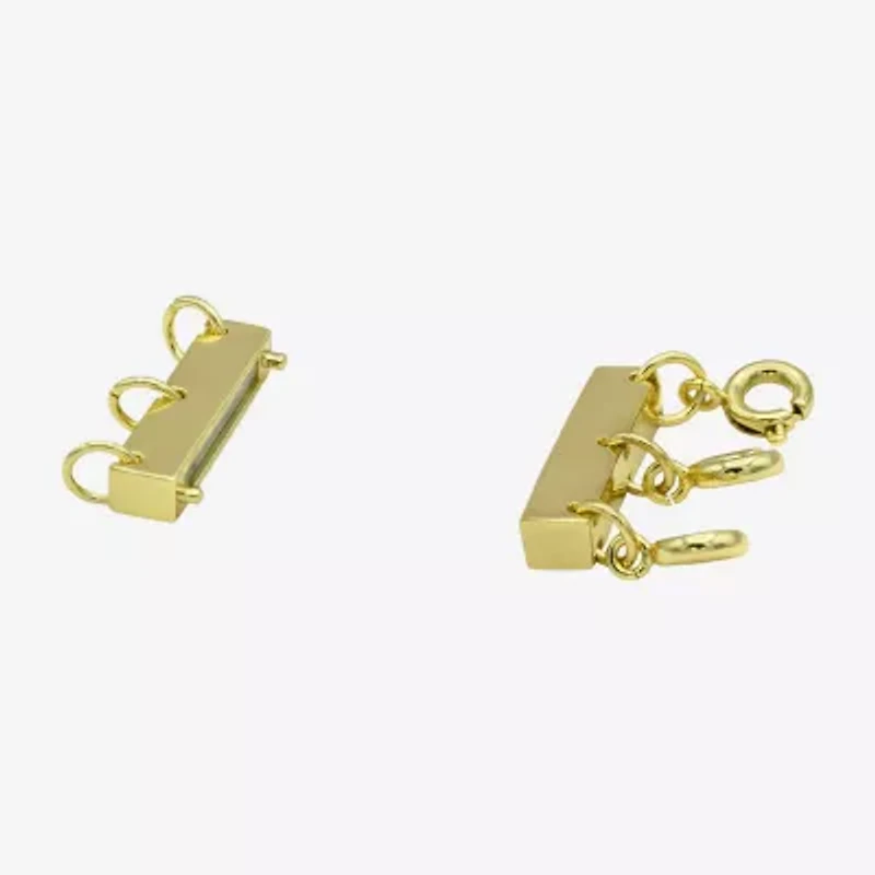 Silver Reflections 14K Gold Over Brass Necklace Clasp