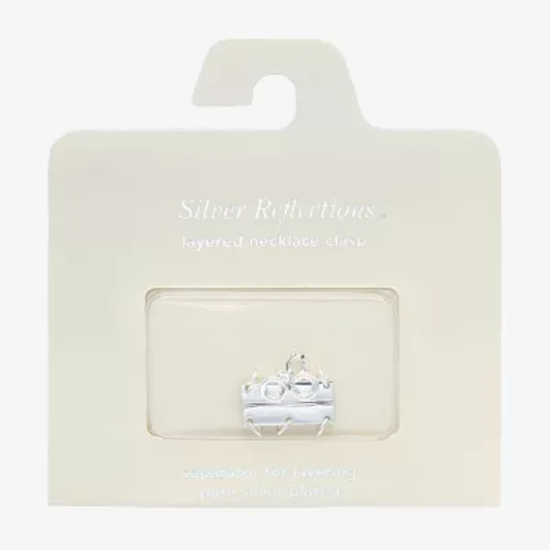 Silver Reflections Pure Silver Over Brass Necklace Clasp