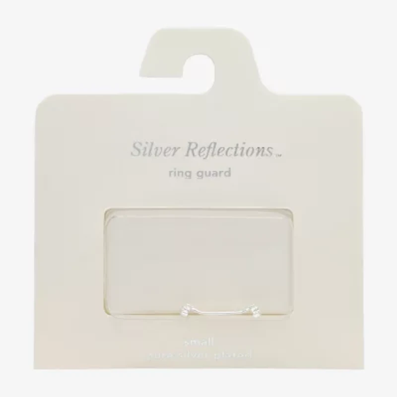 Silver Reflections Womens Pure Silver Over Brass Ring Guard