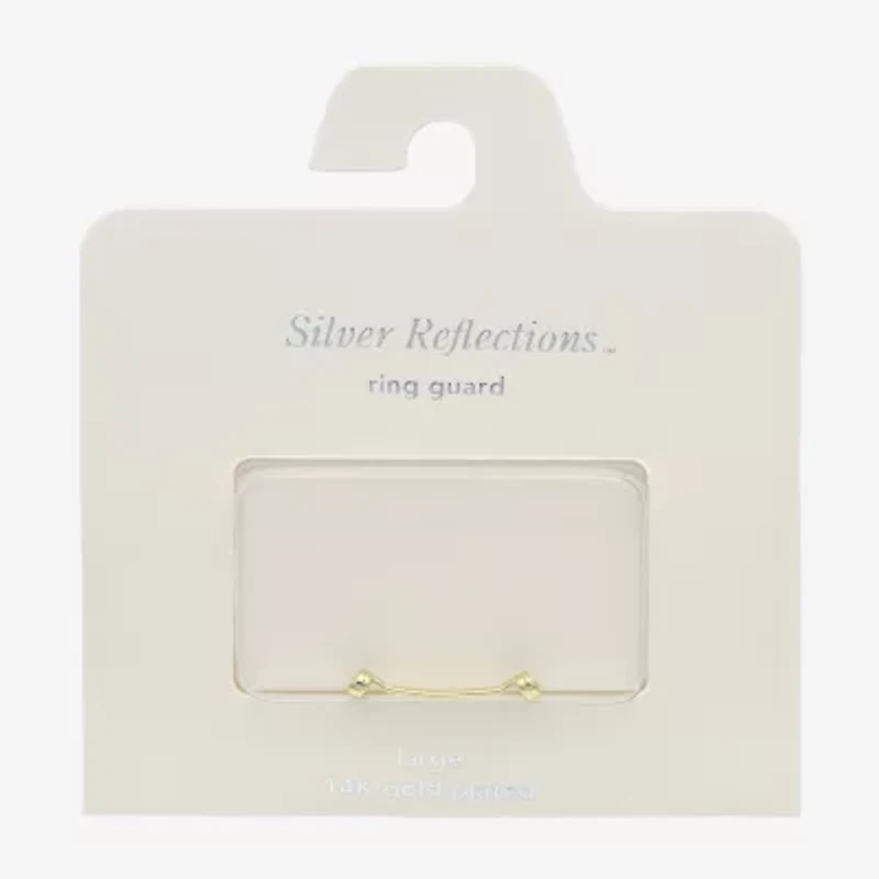 Silver Reflections Womens 14K Gold Over Brass Ring Guard