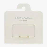 Silver Reflections Womens 14K Gold Over Brass Ring Guard
