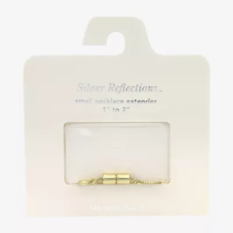 Silver Reflections Womens 14K Gold Over Brass Necklace Extender