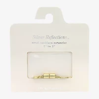 Silver Reflections Womens 14K Gold Over Brass Necklace Extender