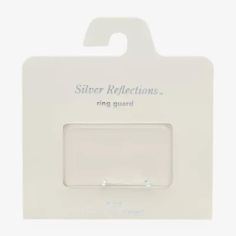 Silver Reflections Womens Pure Silver Over Brass Ring Guard