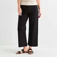 a.n.a Womens Wide Leg Highest Rise Tall Cropped Pant
