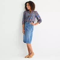 St. John's Bay Womens Tall A-Line Skirt