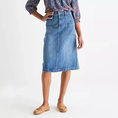 St. John's Bay Womens Tall A-Line Skirt