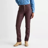 St. John's Bay Tall Womens Mid Rise Straight Leg Jean