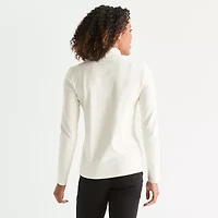 St. John's Bay Womens Tall Long Sleeve Mock Neck Top
