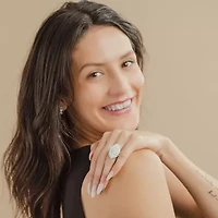 (G/ Si2) Womens 4 CT. T.W. Lab Grown White Diamond 10K Gold Marquise Cocktail Ring