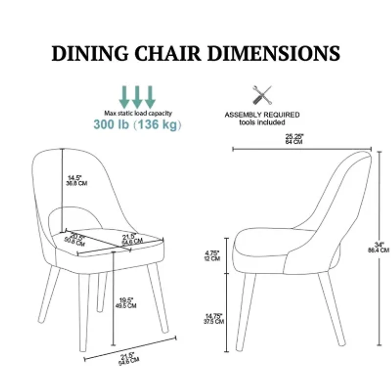 INK+IVY Nola 2-pc. Upholstered Dining Chair