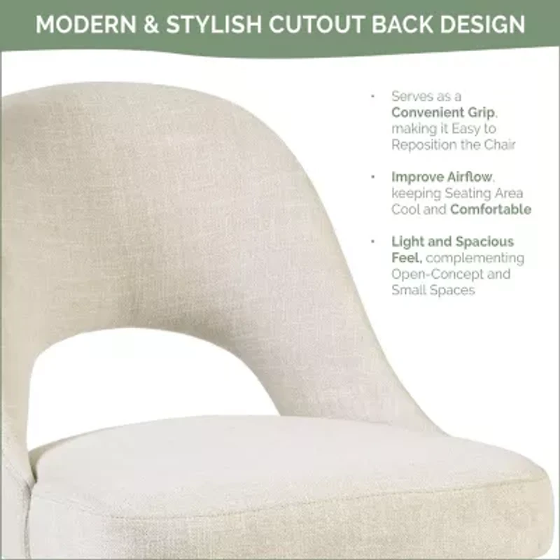 INK+IVY Nola 2-pc. Upholstered Dining Chair