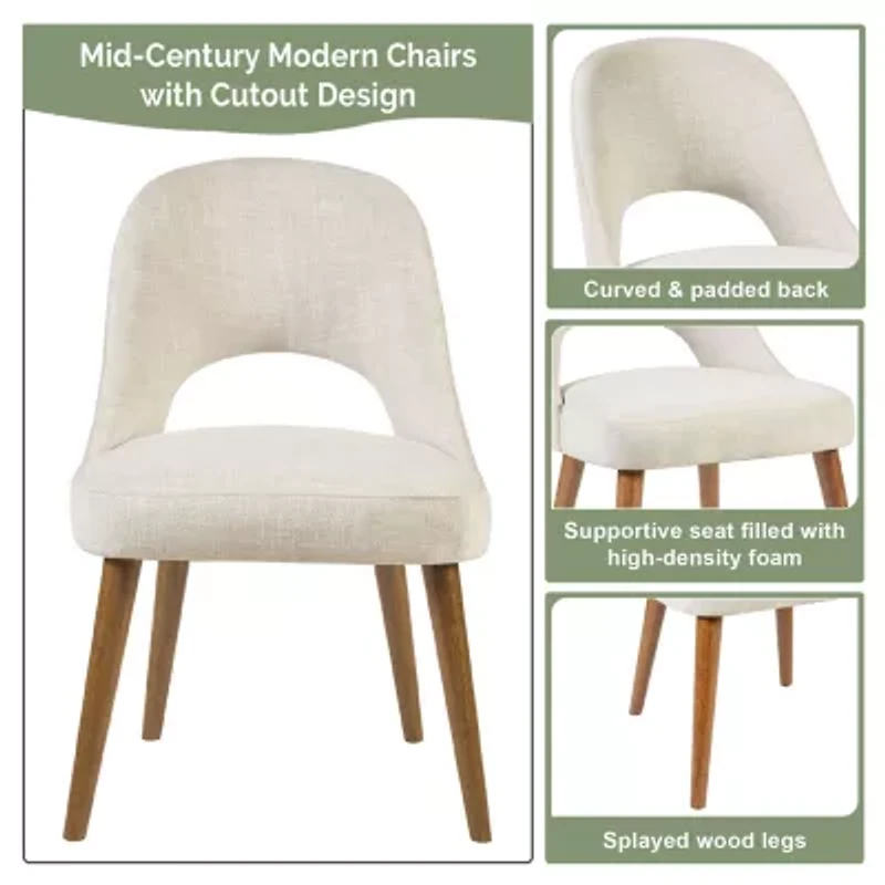 INK+IVY Nola 2-pc. Upholstered Dining Chair
