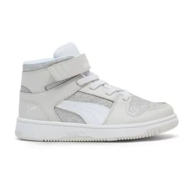 PUMA Rebound Layup Glitz Little Kid Girls Basketball Shoes