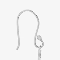 Silver Treasures Womens Sterling Silver Drop Earrings
