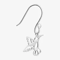 Silver Treasures Womens Sterling Silver Drop Earrings