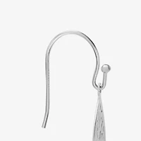 Silver Treasures Tree Womens Sterling Silver Drop Earrings