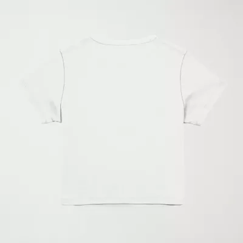 Icee Cropped Tee Womens Crew Neck Short Sleeve Juniors Graphic T-Shirt